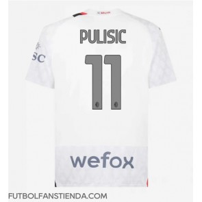 AC Milan Christian Pulisic #11 Segunda Equipación 2023-24 Manga Corta